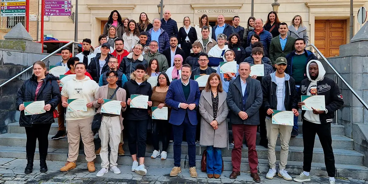 Participantes de la Escuela Taller de Tudela