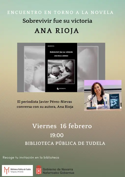 Encuentro en Tudela en torno a la novela &lsquo;Sobrevivir fue su victoria&rsquo; de Ana Rioja