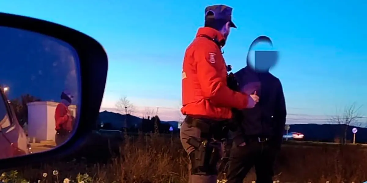 El detenido por conducir bajo los efectos de las drogas en Marcilla