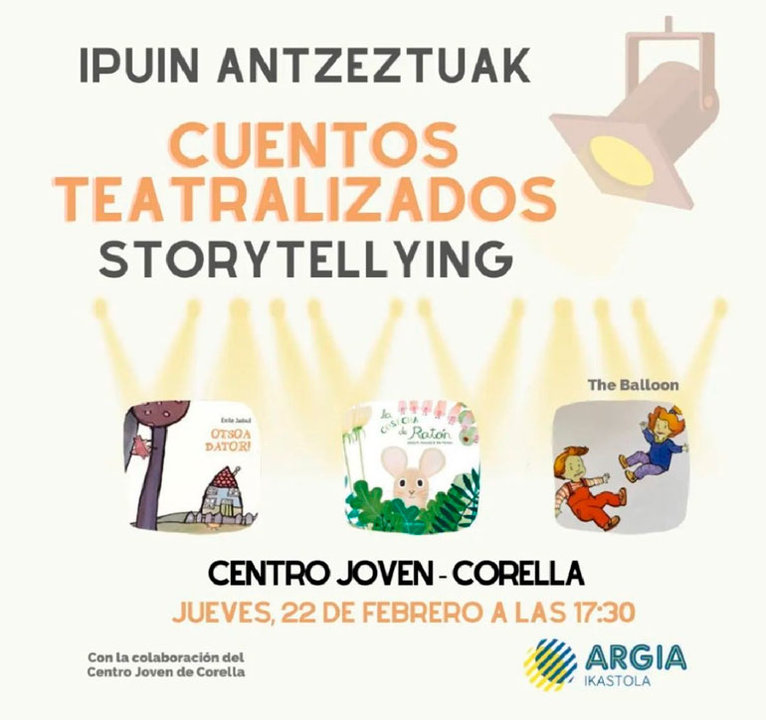 Cuentos teatralizados en Corella ‘Storytelling’