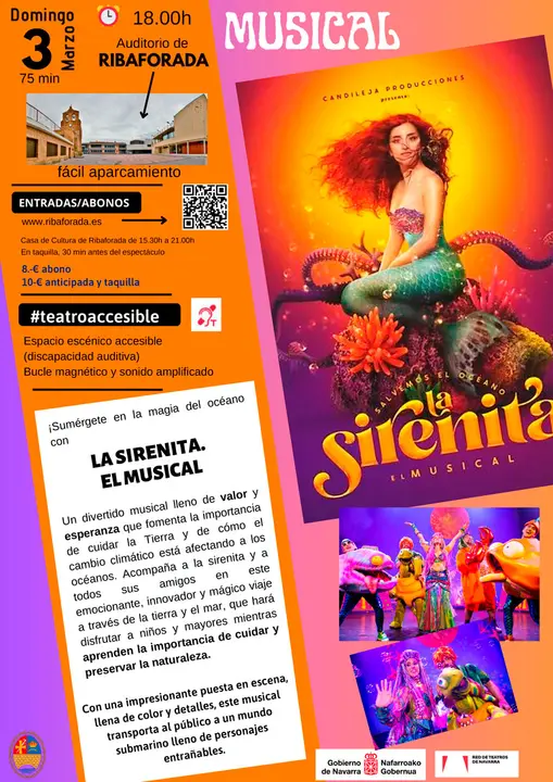 Musical en Ribaforada &lsquo;La Sirenita&rsquo; con Candilejas Producciones