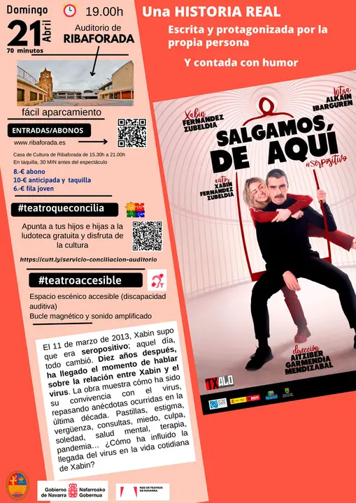 Teatro en Ribaforada &lsquo;Salgamos de aqu&iacute;&rsquo;