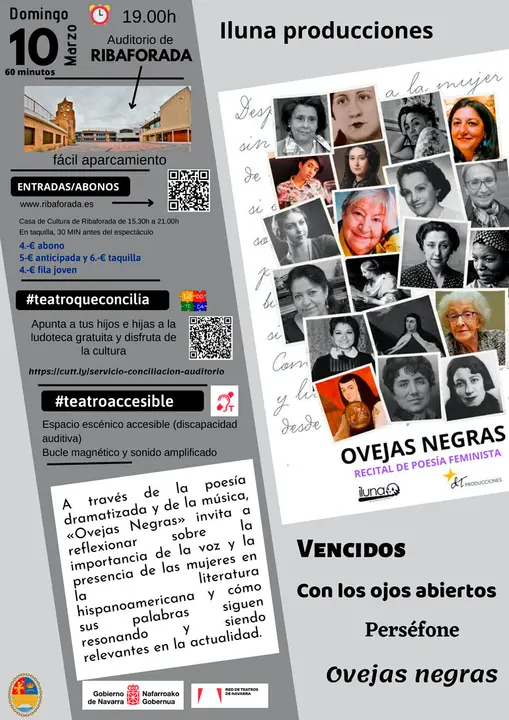 Recital de poes&iacute;a feminista en Ribaforada &lsquo;Ovejas Negras&rsquo;