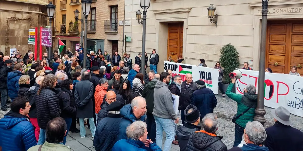 Manifestaci&oacute;n Yala Nafarroa con Palestina en Tudela 2