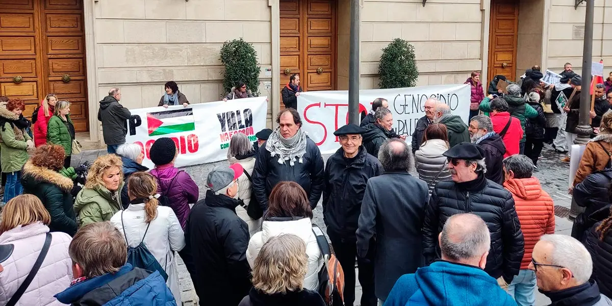 Manifestaci&oacute;n Yala Nafarroa con Palestina en Tudela 3