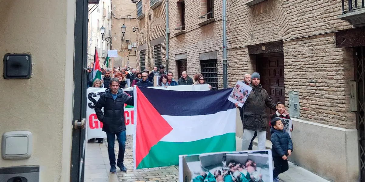 Manifestaci&oacute;n Yala Nafarroa con Palestina en Tudela 6