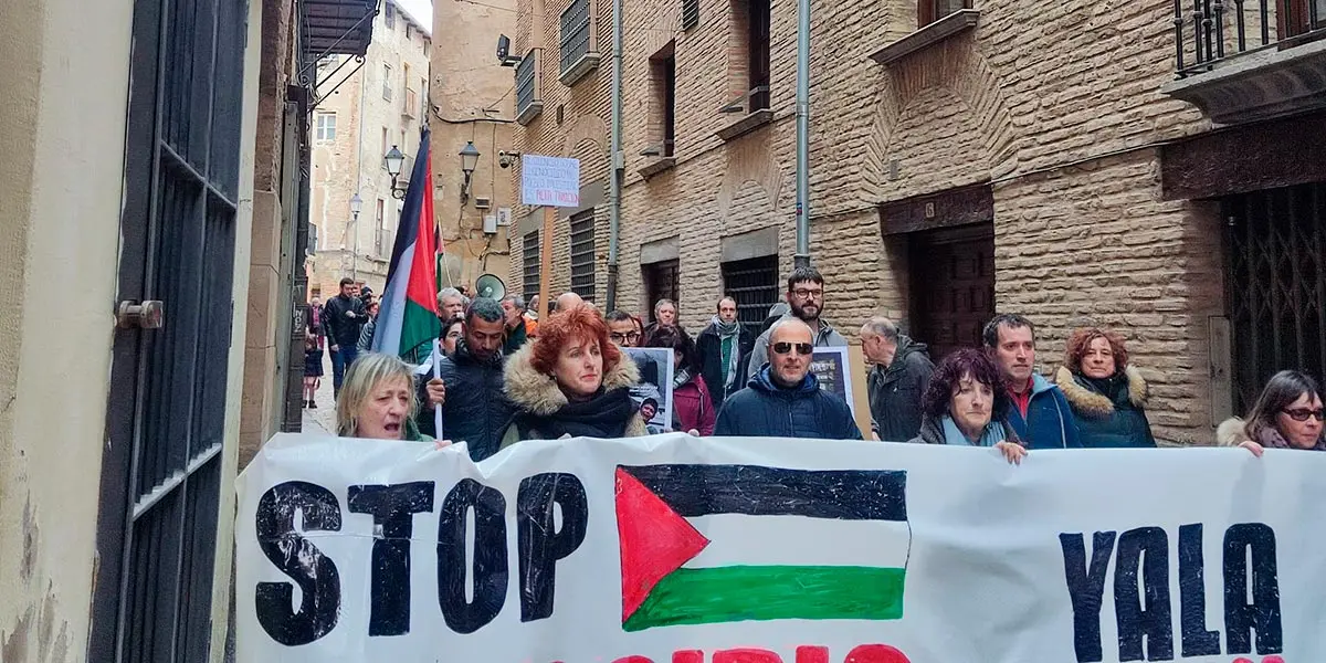 Manifestaci&oacute;n Yala Nafarroa con Palestina en Tudela 7