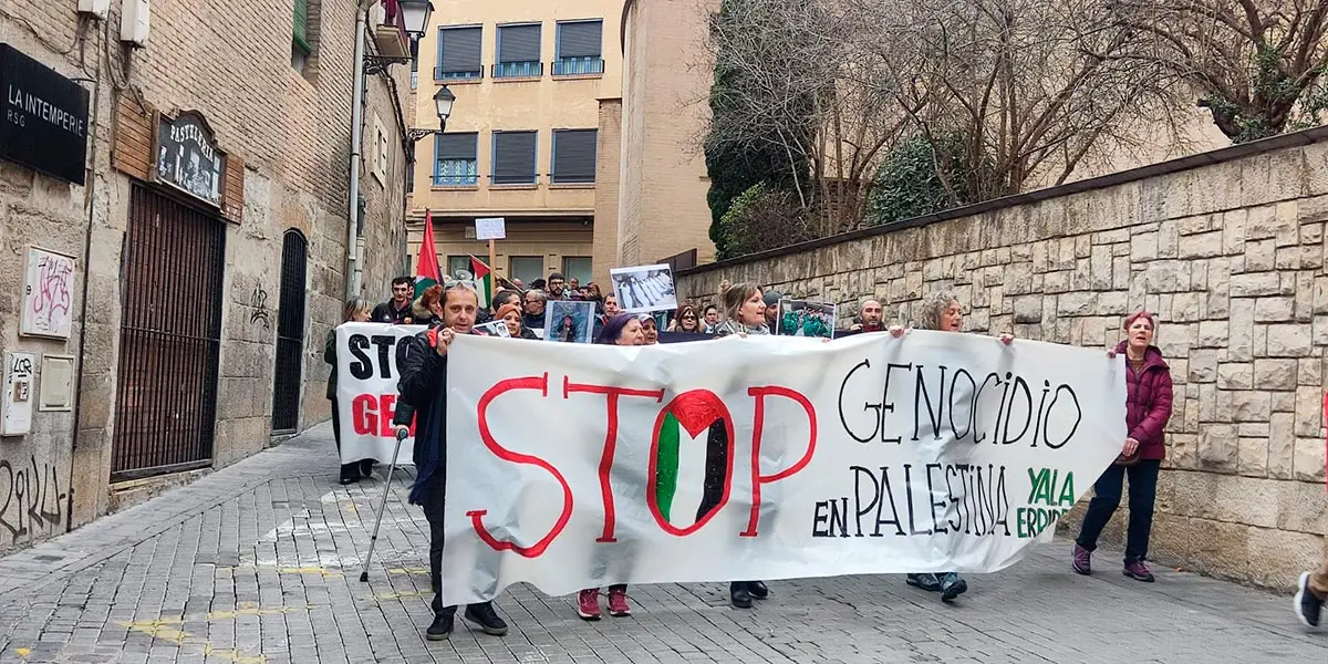 Manifestaci&oacute;n Yala Nafarroa con Palestina en Tudela 9