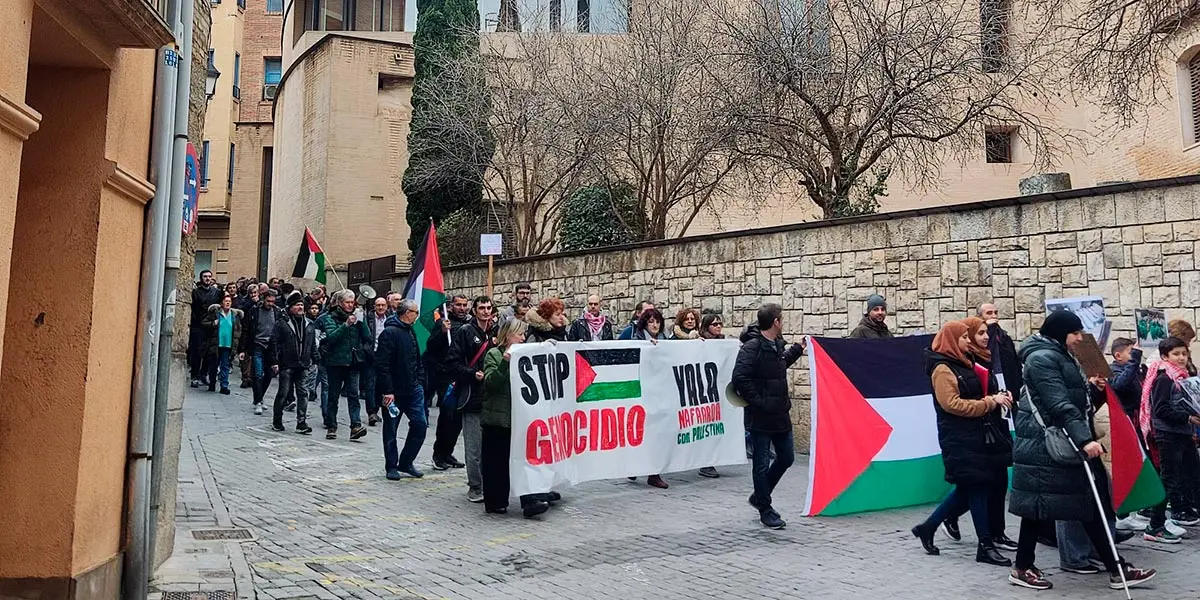 Manifestaci&oacute;n Yala Nafarroa con Palestina en Tudela 11