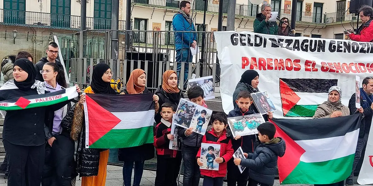 Manifestaci&oacute;n Yala Nafarroa con Palestina en Tudela 13