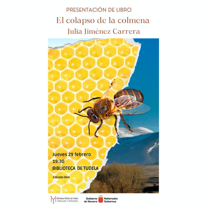 Presentación en Tudela del libro ‘El colapso de la colmena’ de Julia Jiménez Carrera