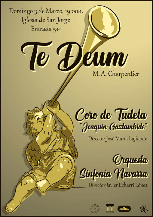 Concierto en Tudela ‘Te Deum’ de M.A. Charpentier a cargo del Coro de Tudela ‘Joaquín Gaztambide’ y de la Orquesta Sinfonía Navarra