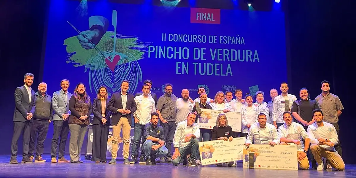 Entrega de premios del II Concurso de Espa&ntilde;a de Pincho de Verdura de Tudela