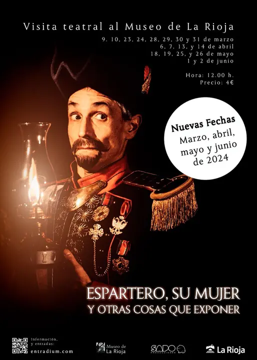 Visita teatral en Logro&ntilde;o &lsquo;Espartero, su mujer y otras cosas que exponer&rsquo; al Museo de La Rioja