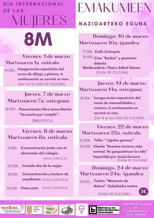 D&iacute;a Internacional de la Mujer 2024 en Olite