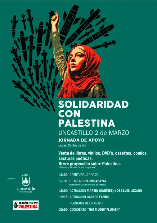 Jornada en Uncastillo de sensibilizaci&oacute;n y apoyo al pueblo palestino