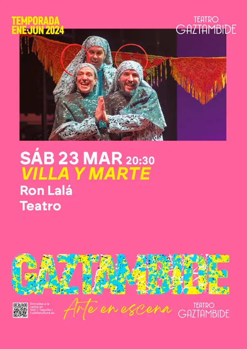 Teatro en Tudela &lsquo;Villa y Marte&rsquo; con Ron Lal&aacute;