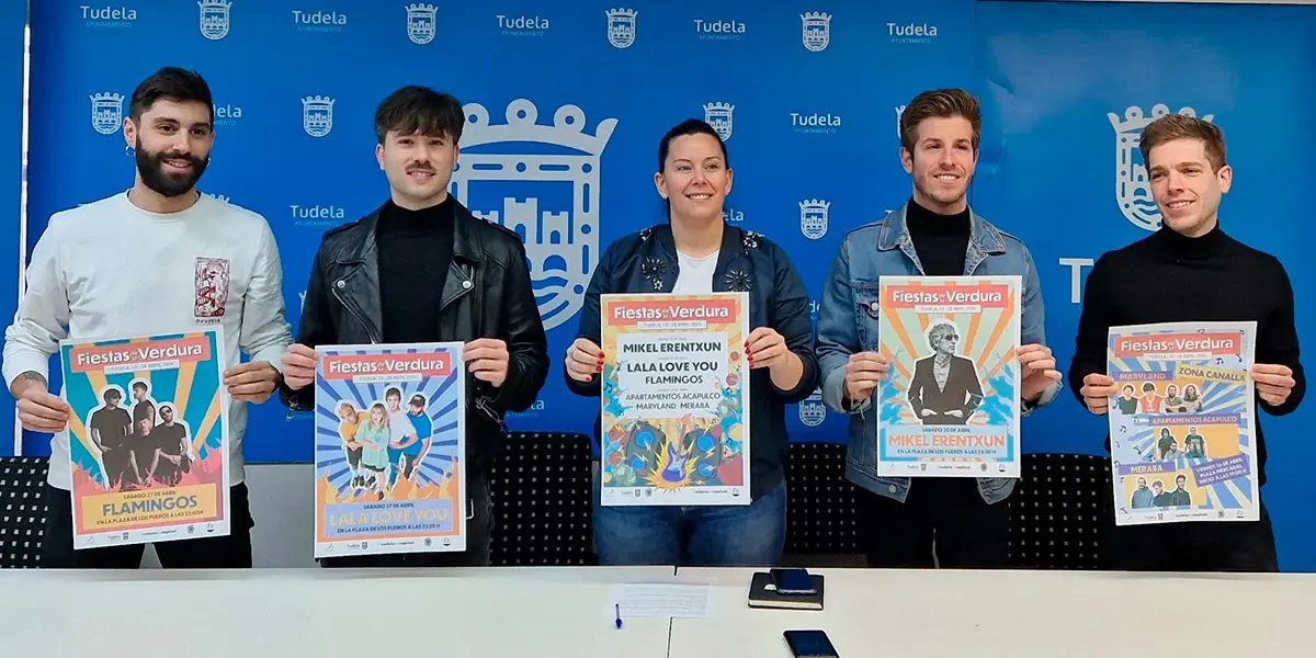 Mikel Erentxun, los Flamingos y La La Love You actuar&aacute;n el 20 y 27 de abril en los conciertos de las Fiestas de la Verdura 2024