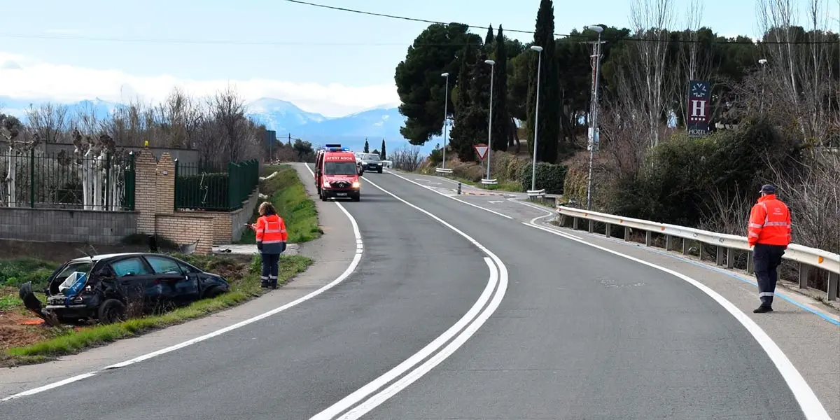 El conductor fue trasladado al Hospital de Tudela y posteriormente al Complejo Hospitalario de Navarra