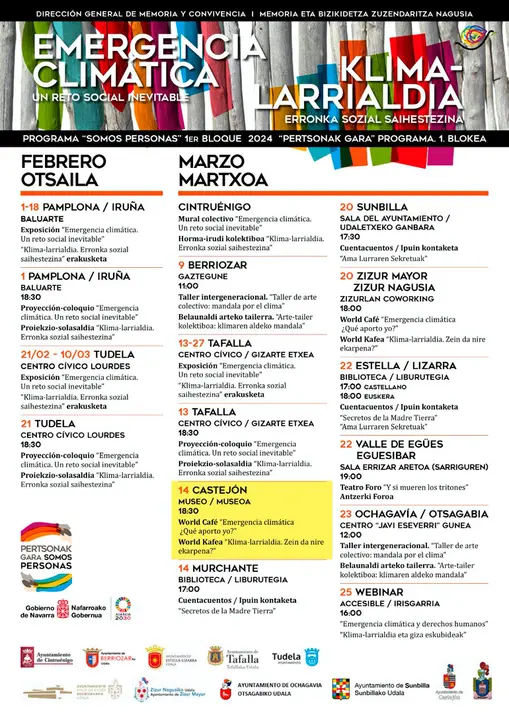 World Caf&eacute; Dinamizado en Castej&oacute;n &lsquo;Cambio Clim&aacute;tico, Emergencia Social&rsquo;