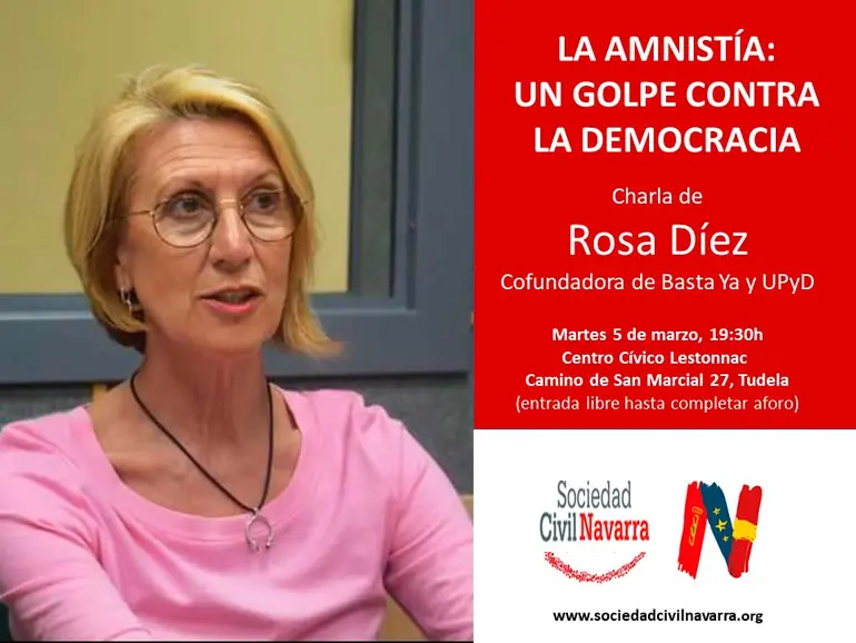 Conferencia en Tudela &lsquo;La amnist&iacute;a un golpe contra la democracia&rsquo; a cargo de Rosa D&iacute;ez