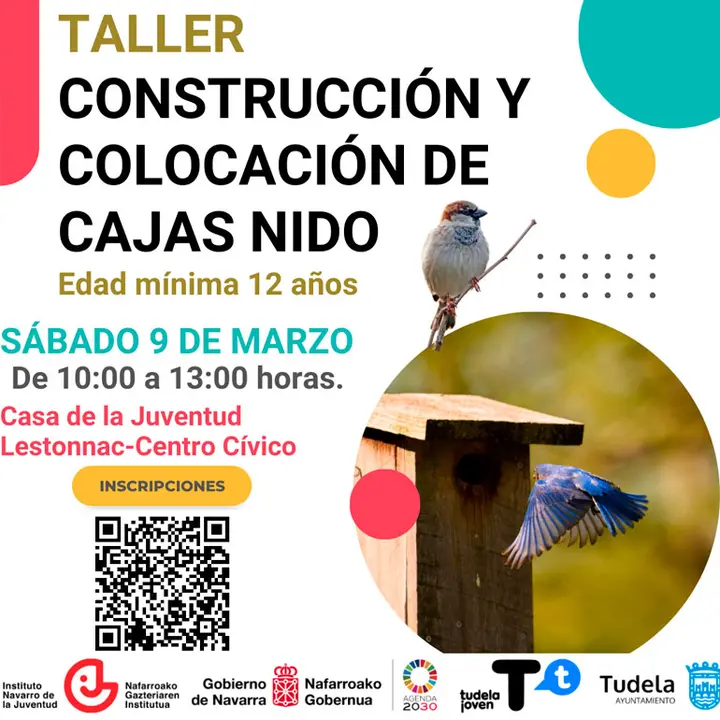 Taller en Tudela de Construcci&oacute;n y colocaci&oacute;n de cajas nido