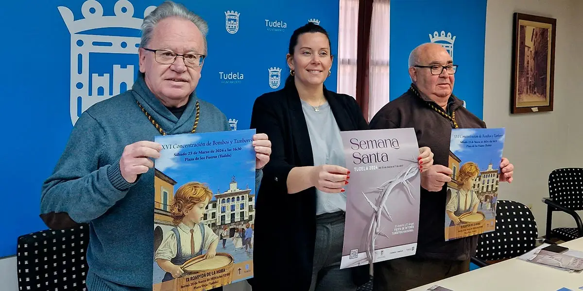 Presentaci&oacute;n del programa de la Semana Santa 2024 en Tudela