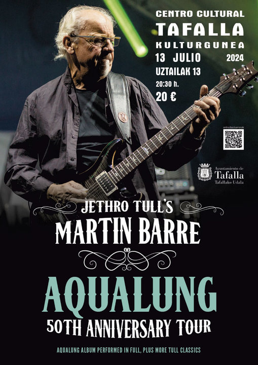 Concierto en Tafalla ‘Aqualung 50th Anniversary Tour’ de Martin Barre (Jethro Tull)