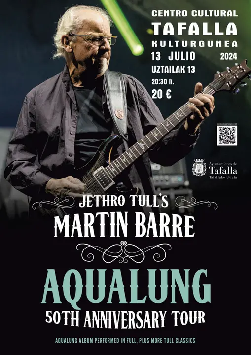 Concierto en Tafalla &lsquo;Aqualung 50th Anniversary Tour&rsquo; de Martin Barre (Jethro Tull)