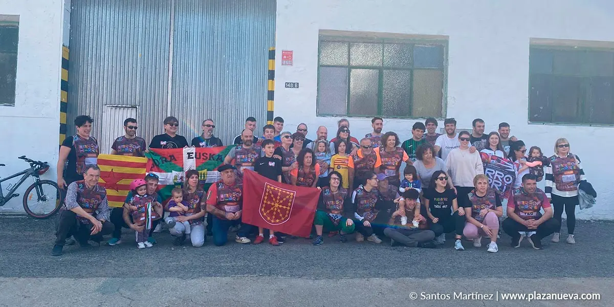 Algunos de los participantes en la Korrika de Murchante