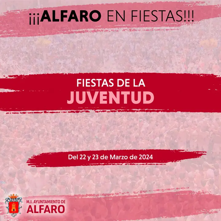 Programa de las Fiestas de la juventud 2024 en Alfaro