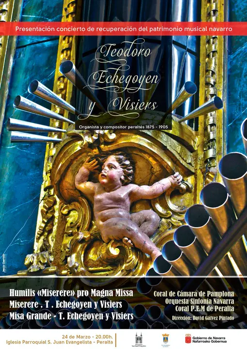 Concierto en Peralta de recuperaci&oacute;n del patrimonio musical navarro &rsquo;Teodoro Echegoyen y Visiers&rsquo;