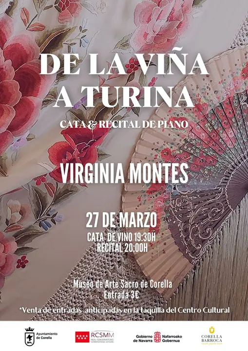 Cata de vino y recital de piano en Corella &lsquo;De la Vi&ntilde;a a Turina&rsquo;