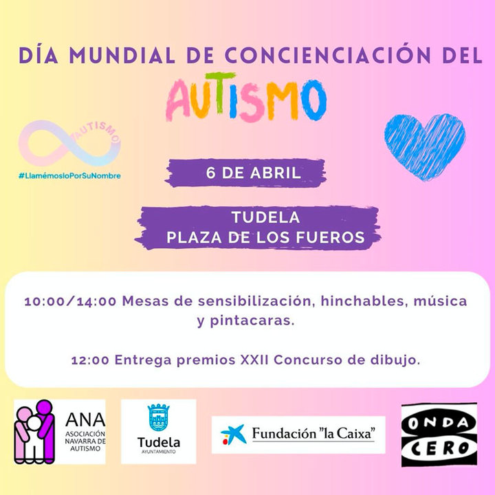 Celebración del Día Mundial de Concienciación del Autismo 2024 en Tudela