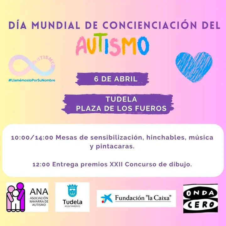 Celebraci&oacute;n del D&iacute;a Mundial de Concienciaci&oacute;n del Autismo 2024 en Tudela