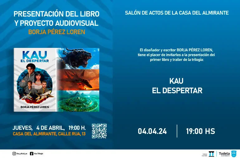 Presentaci&oacute;n en Tudela del libro &lsquo;Kau el despertar&rsquo; de Borja P&eacute;rez Loren