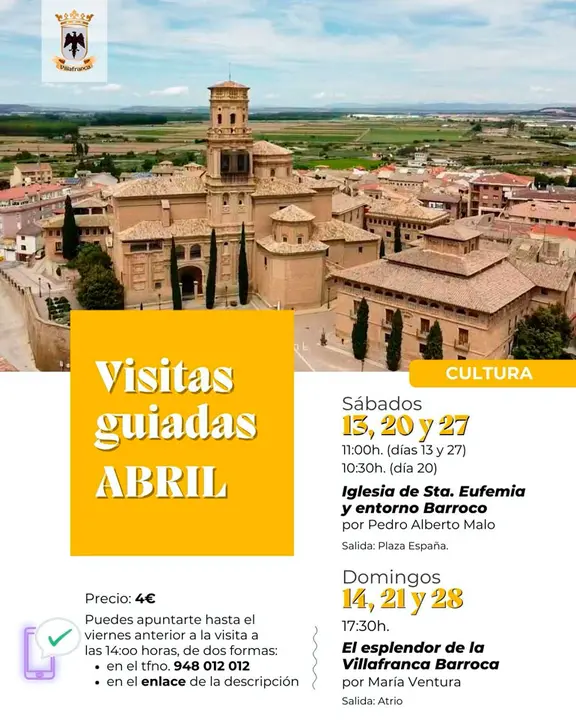 Visitas guiadas en abril en Villafranca
