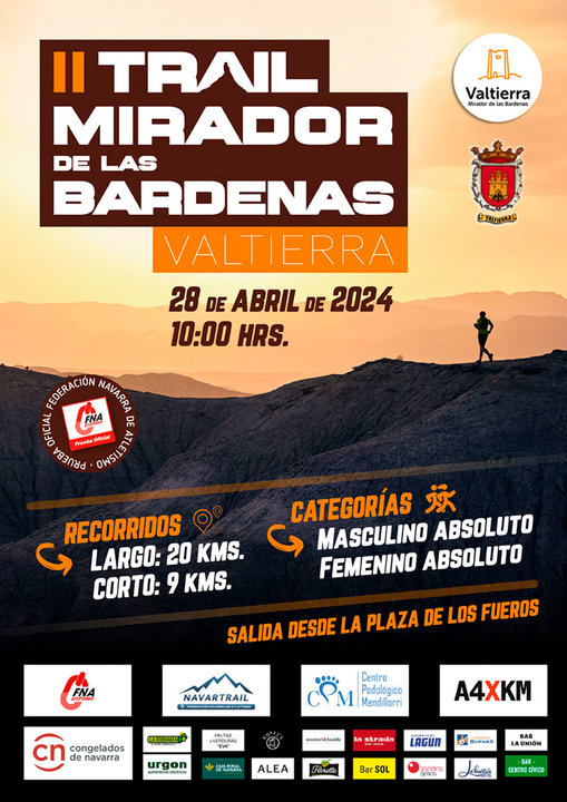 II Trail Mirador de las Bardenas 2024 en Valtierra