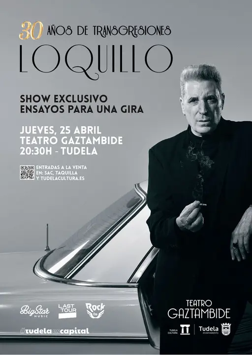 Concierto en Tudela &rsquo;30 a&ntilde;os de Transgresiones&rsquo; de Loquillo