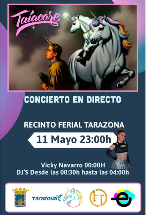Concierto en Tarazona de Taiacore y Vicky Navarro