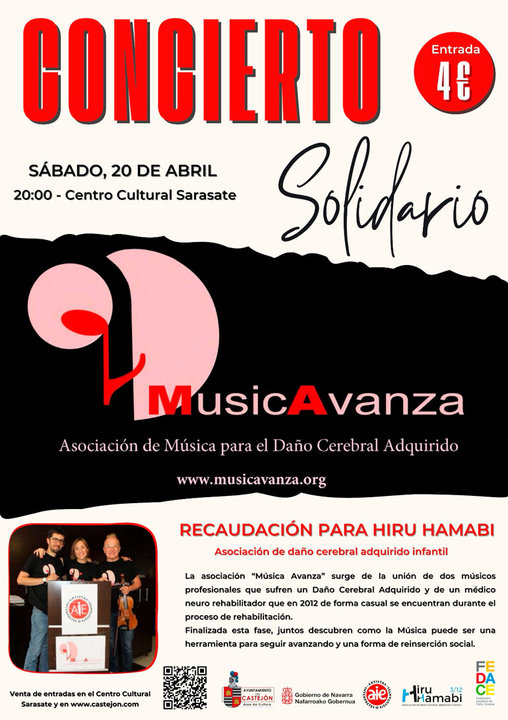 Concierto solidario en Castejón ‘Música Avanza’