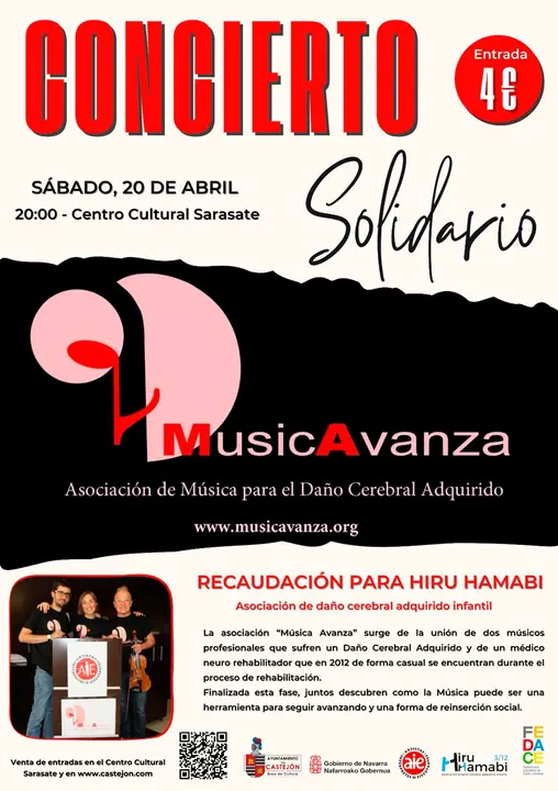Concierto solidario en Castej&oacute;n &lsquo;M&uacute;sica Avanza&rsquo;