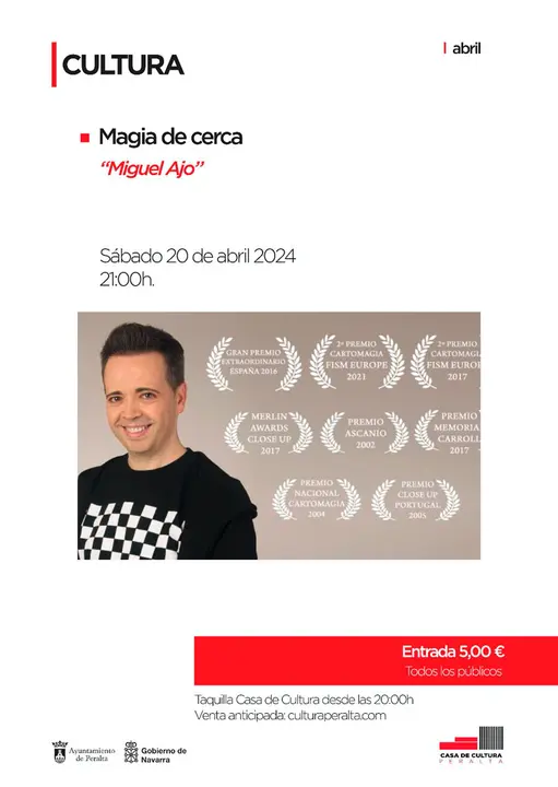 Espect&aacute;culo de magia en Peralta &lsquo;Magia de Cerca&rsquo; con Miguel Ajo