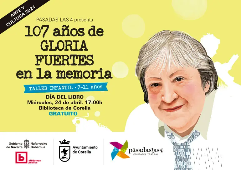 Taller infantil en Corella &lsquo;107 a&ntilde;os de Gloria Fuertes en la memoria&rsquo;