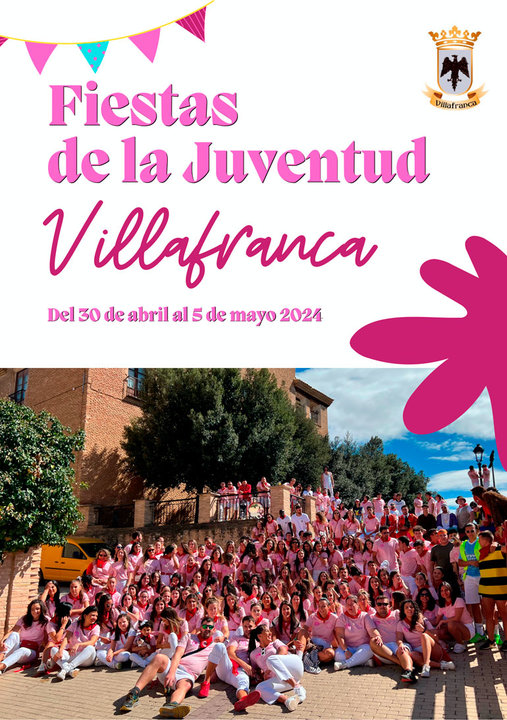 Programa de las Fiestas de la juventud 2024 en Villafranca