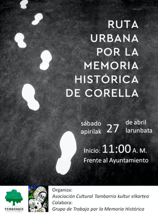 Jornadas por la Memoria Histórica de Corella 2024 Ruta urbana por la Memoria Histórica de Corella