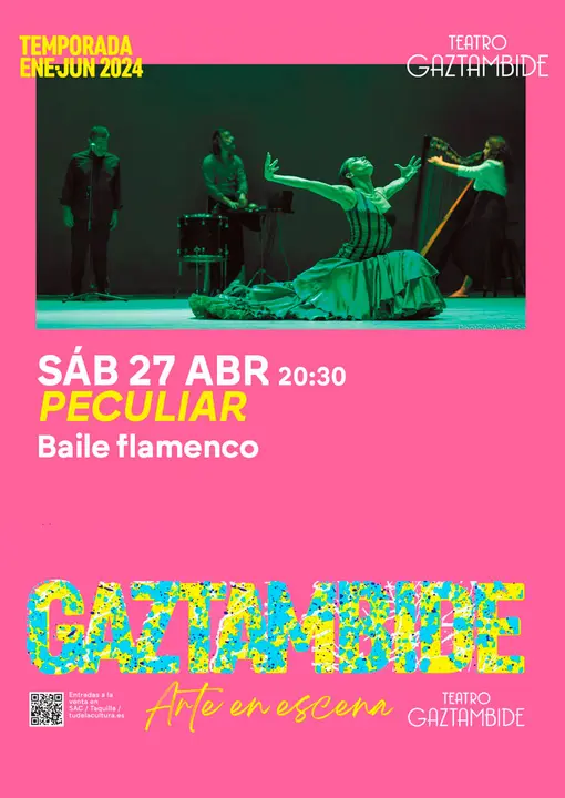 Baile flamenco en Tudela &lsquo;Peculiar&rsquo; con la Compa&ntilde;&iacute;a Ana Morales