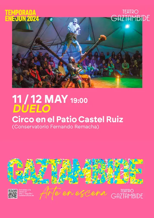 Circo en la calle en Tudela &lsquo;Duelo&rsquo;