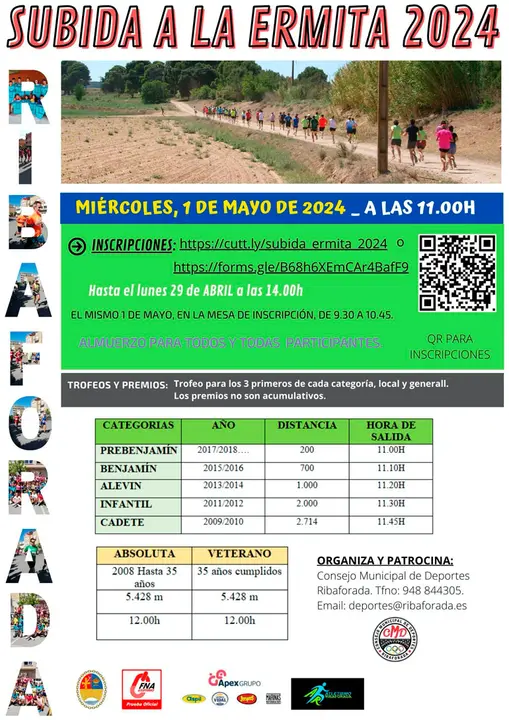 XXXIV Subida a la Ermita 2024 en Ribaforada