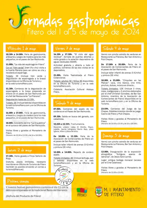 Jornadas de la Gastronom&iacute;a 2024 en Fitero